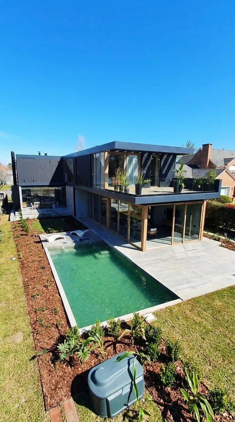 Casa Castores terminada, Proyecto en Seco