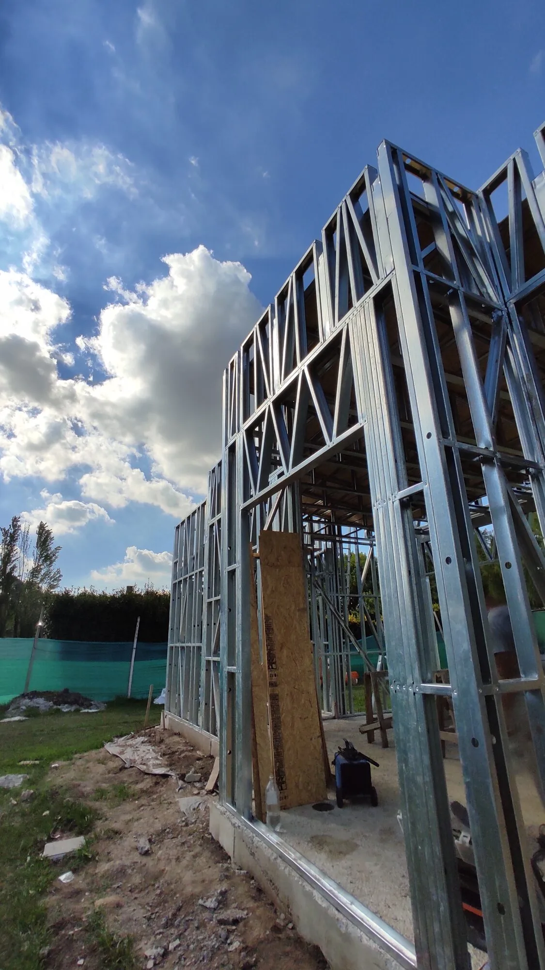 Casa en Luján, estructura de steel frame