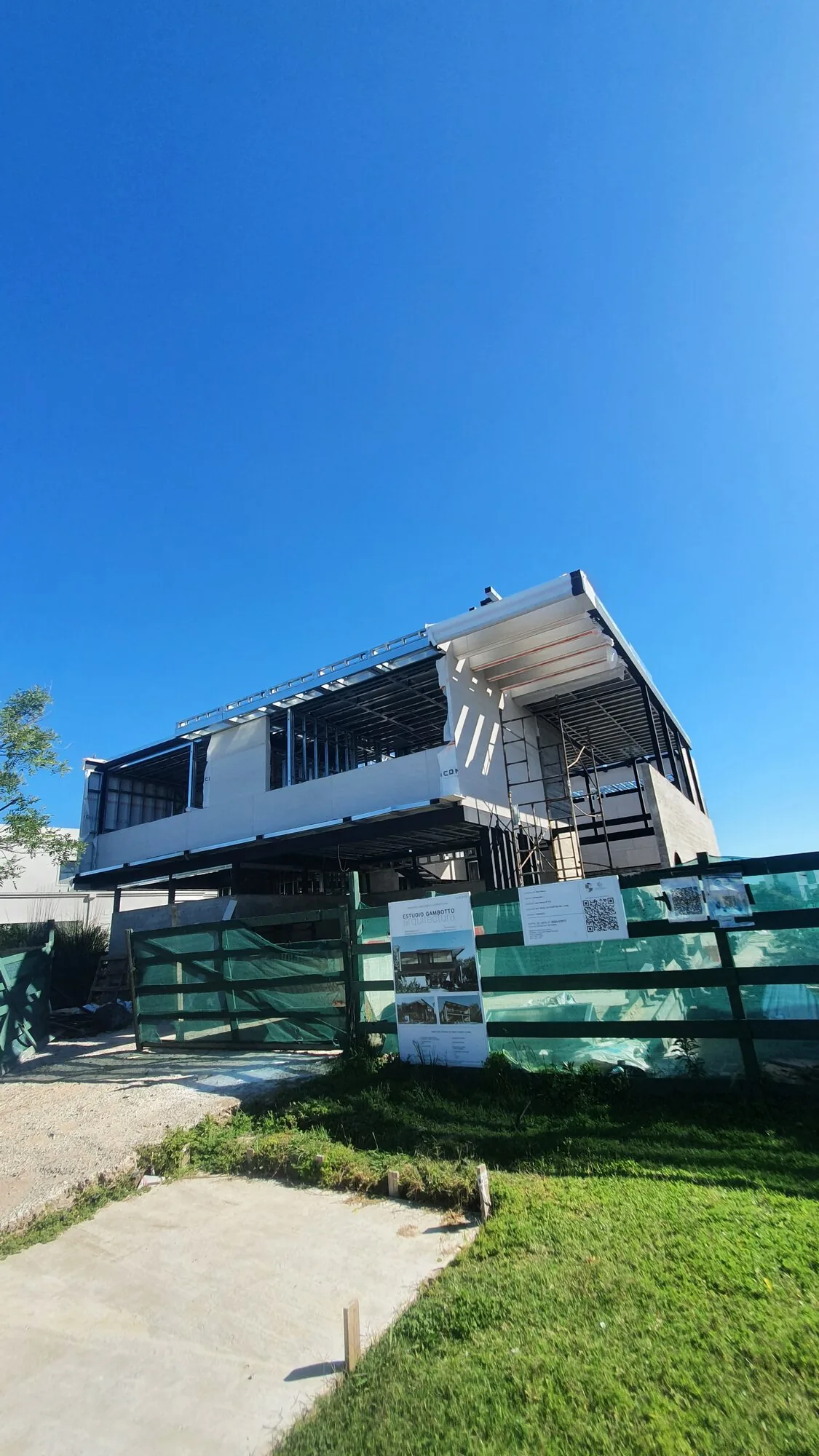 Casa en Muelles, estructura de steel frame