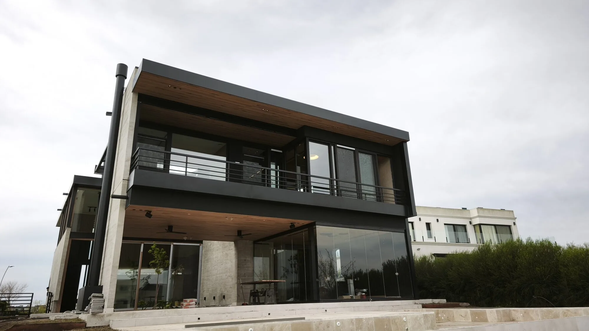 Casa en Muelles, fachada terminada
