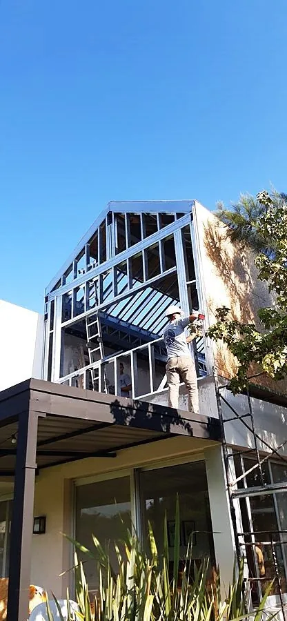 Talar del Lago, estructura de steel frame